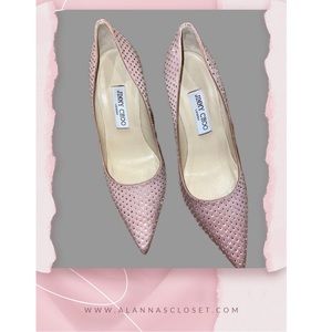 Jimmy Choo Crystal Heels Light Pink